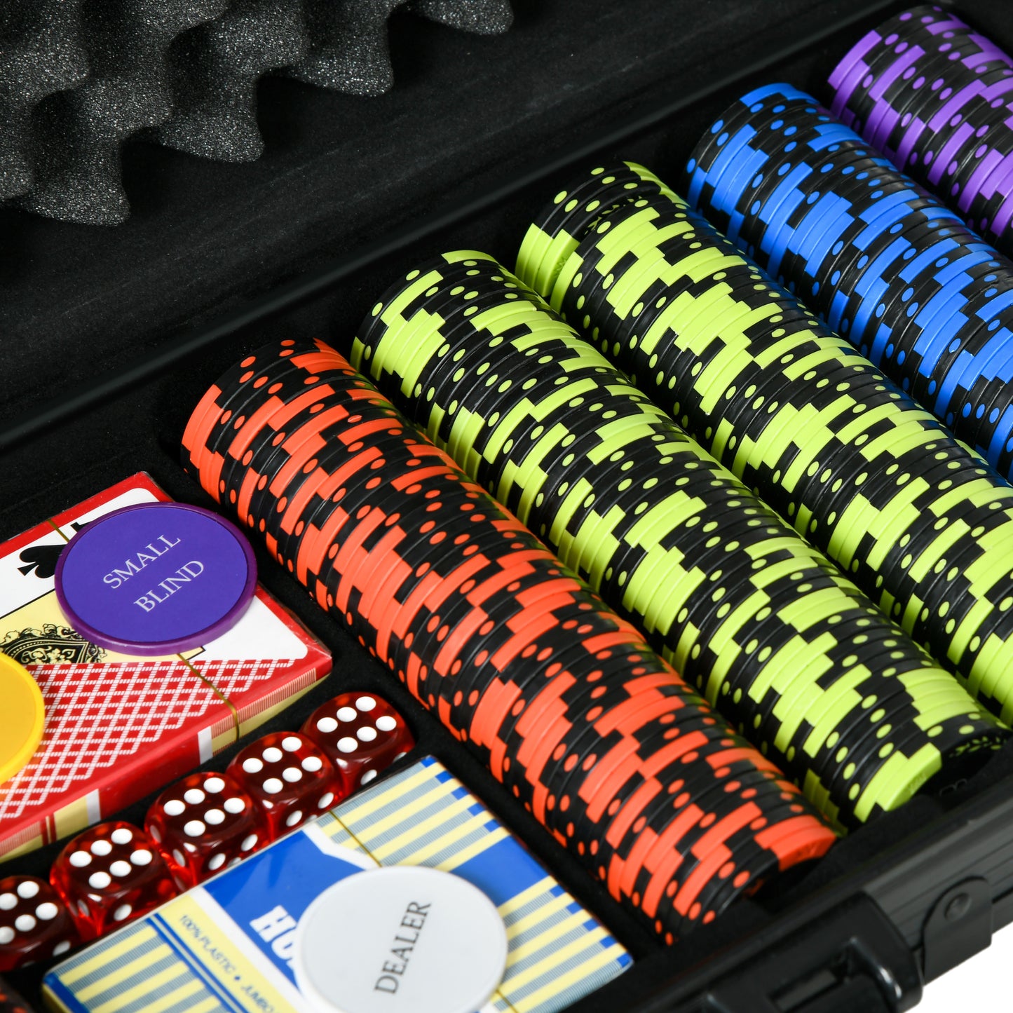 RoyalFlush Poker Set – 500 Profi Chips im Aluminiumkoffer