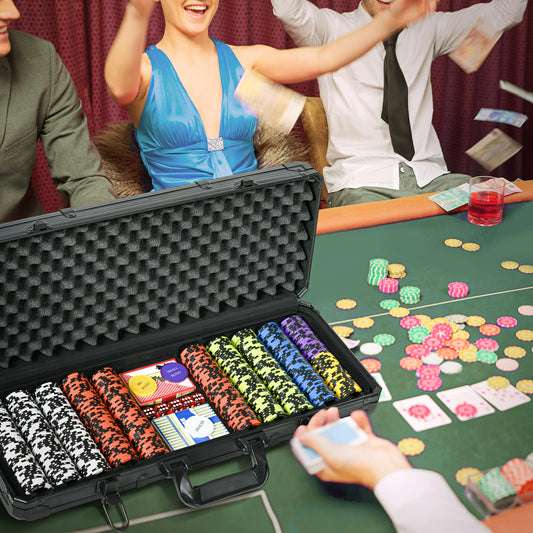 RoyalFlush Poker Set – 500 Profi Chips im Aluminiumkoffer