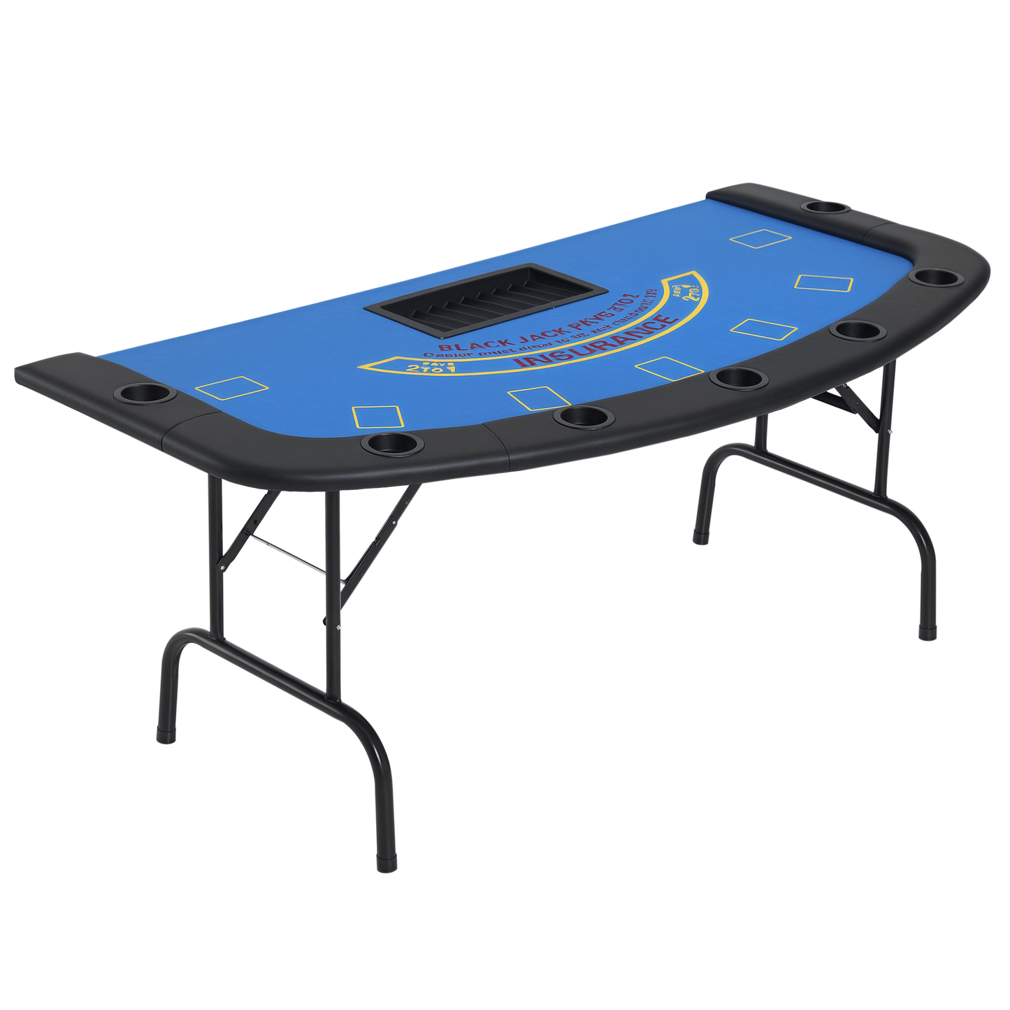 Klappbarer Pokertisch „Casino Blue 7“