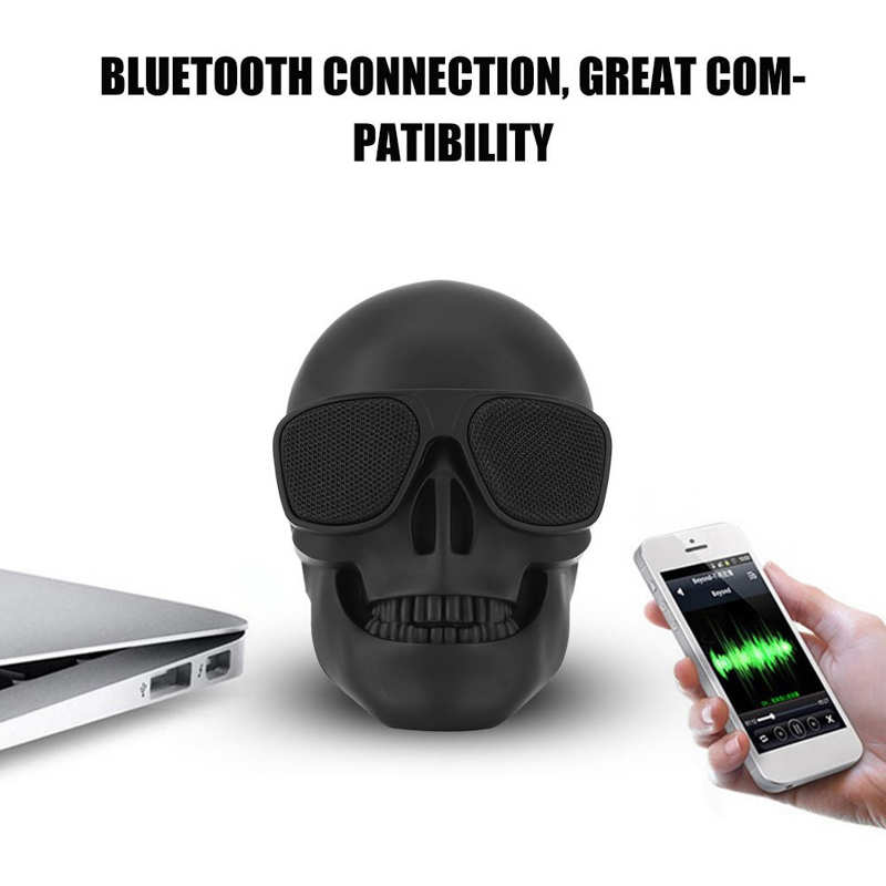 Bluetooth Design-Lautsprecher „Skull Beat Noir“ – Ausdrucksstark, modern & unverwechselbar