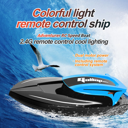 AquaFlash RC Speedboot – Ferngesteuertes Rennboot mit LED & Turbo-Power