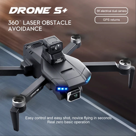 6K GPS Drohne mit Dual Kamera und 360° Hinderniserkennung für stabile Luftaufnahmen und einfache Steuerung