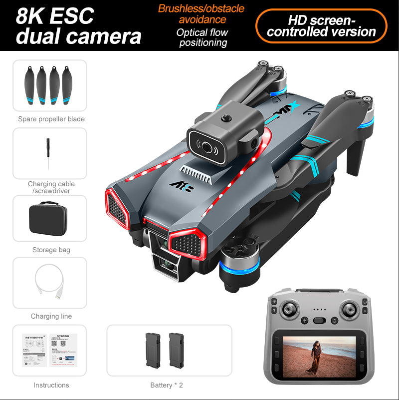Sky Master X8 Pro – 8K Drohne mit Dual-Kamera & HD-Display