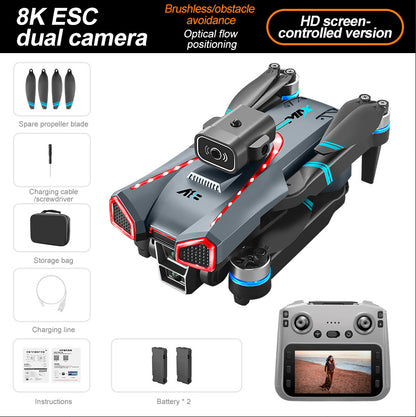 Sky Master X8 Pro – 8K Drohne mit Dual-Kamera & HD-Display