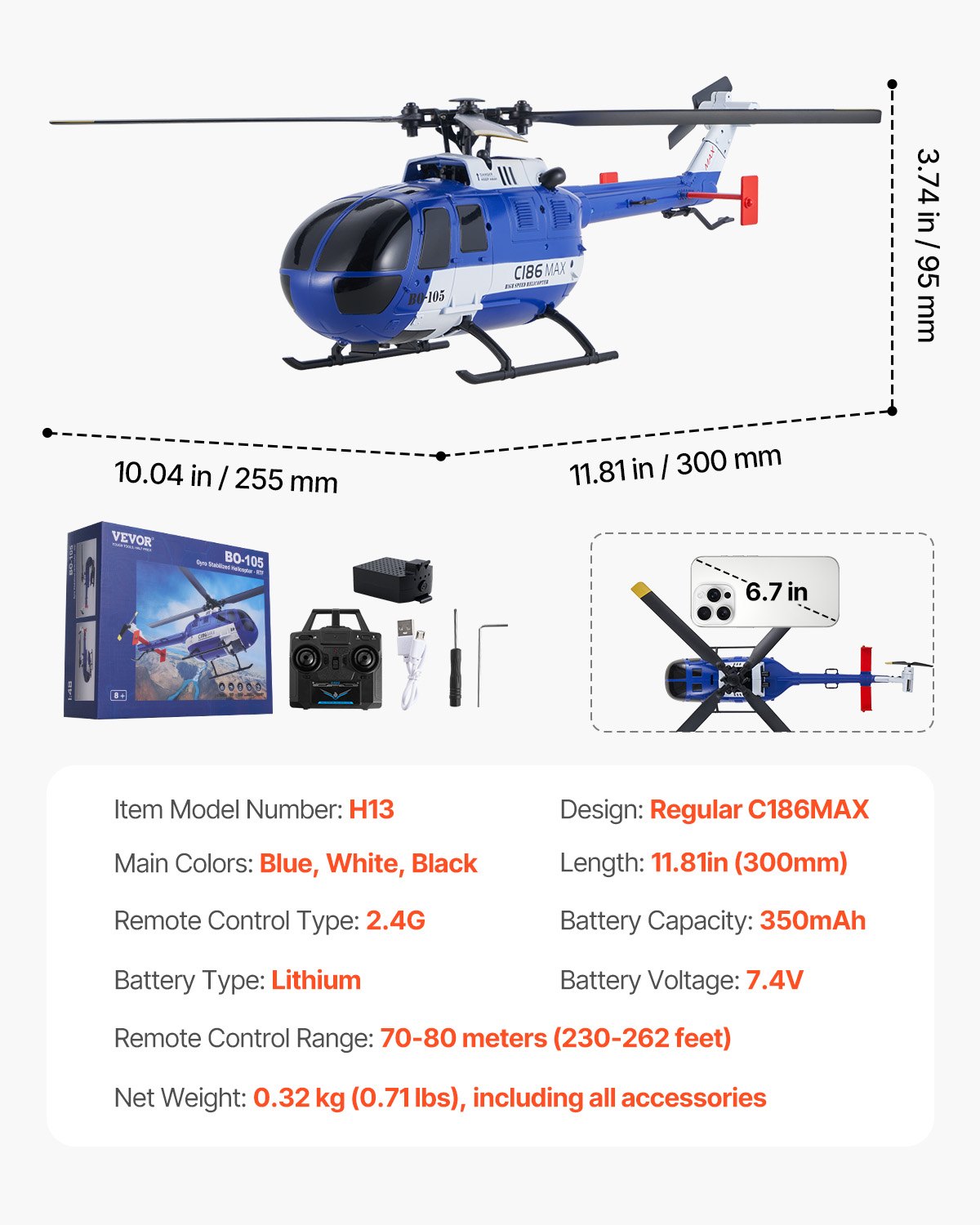 SkyRider RC Helikopter – Stabiler Flugspaß mit LED & Auto-Start