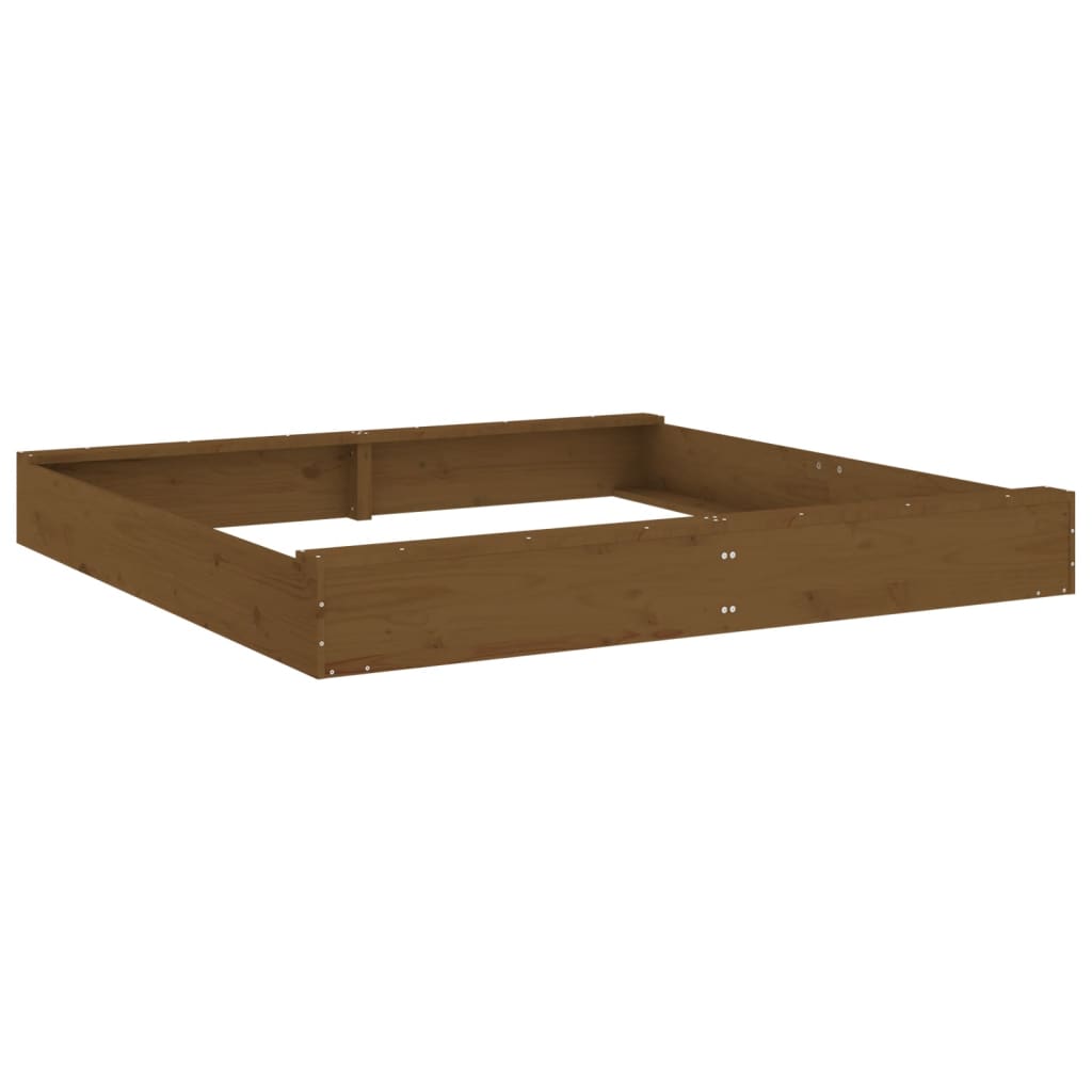 NaturePlay Holzsandkasten – Quadratischer Sandkasten aus Kiefernholz