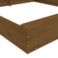 NaturePlay Holzsandkasten – Quadratischer Sandkasten aus Kiefernholz