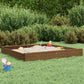 NaturePlay Holzsandkasten – Quadratischer Sandkasten aus Kiefernholz