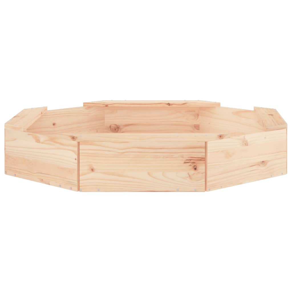 NaturePlay Mini Holzsandkasten – Kompakter Sandkasten aus Kiefernholz