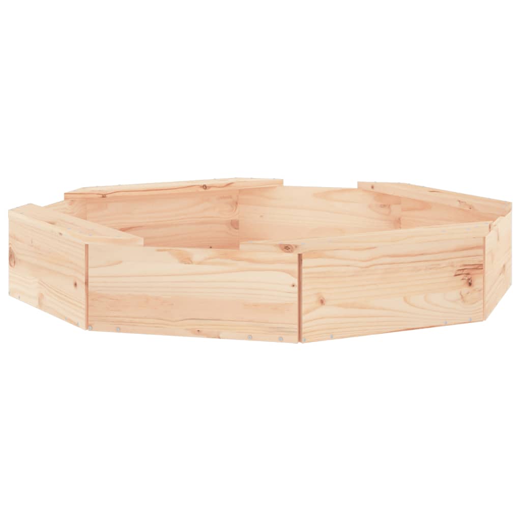 NaturePlay Mini Holzsandkasten – Kompakter Sandkasten aus Kiefernholz