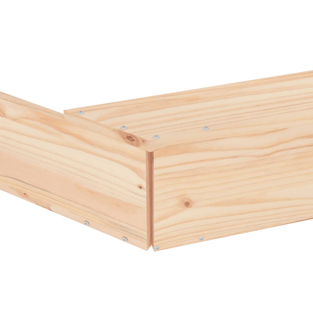 NaturePlay Mini Holzsandkasten – Kompakter Sandkasten aus Kiefernholz