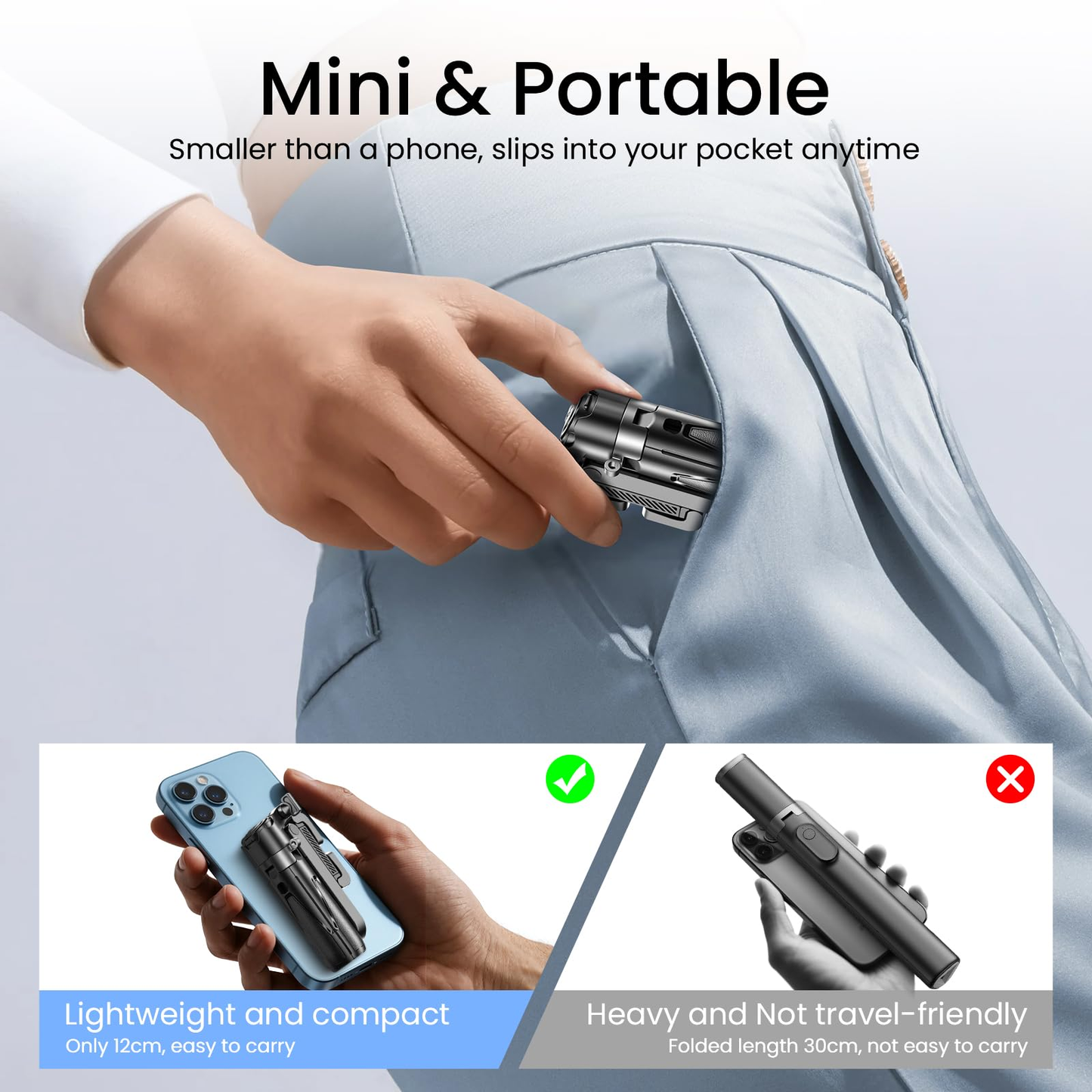 3-in-1 Mini-Stativ „Flexi Shot Pro“ – Kompakt, vielseitig & ready to create
