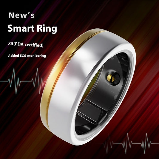 Smart Ring „VitaPulse Ring“ – Eleganter Health-Tracker aus Titan