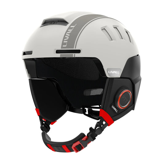 Smarter Skihelm mit Visier und integrierter Bluetooth-Technologie