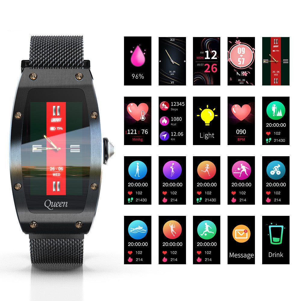 Smartwatch „LunaSteel“ – Elegante Fitnessuhr für deinen Alltag