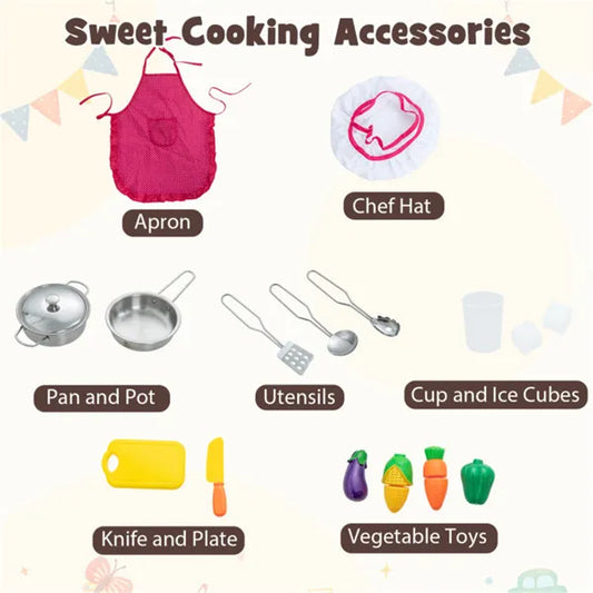 UrbanChef Deluxe Spielküche – Interaktive Kinderküche mit Licht & Sound