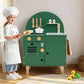 NordicChef Spielküche aus Holz – Moderne Kinderküche in Grün