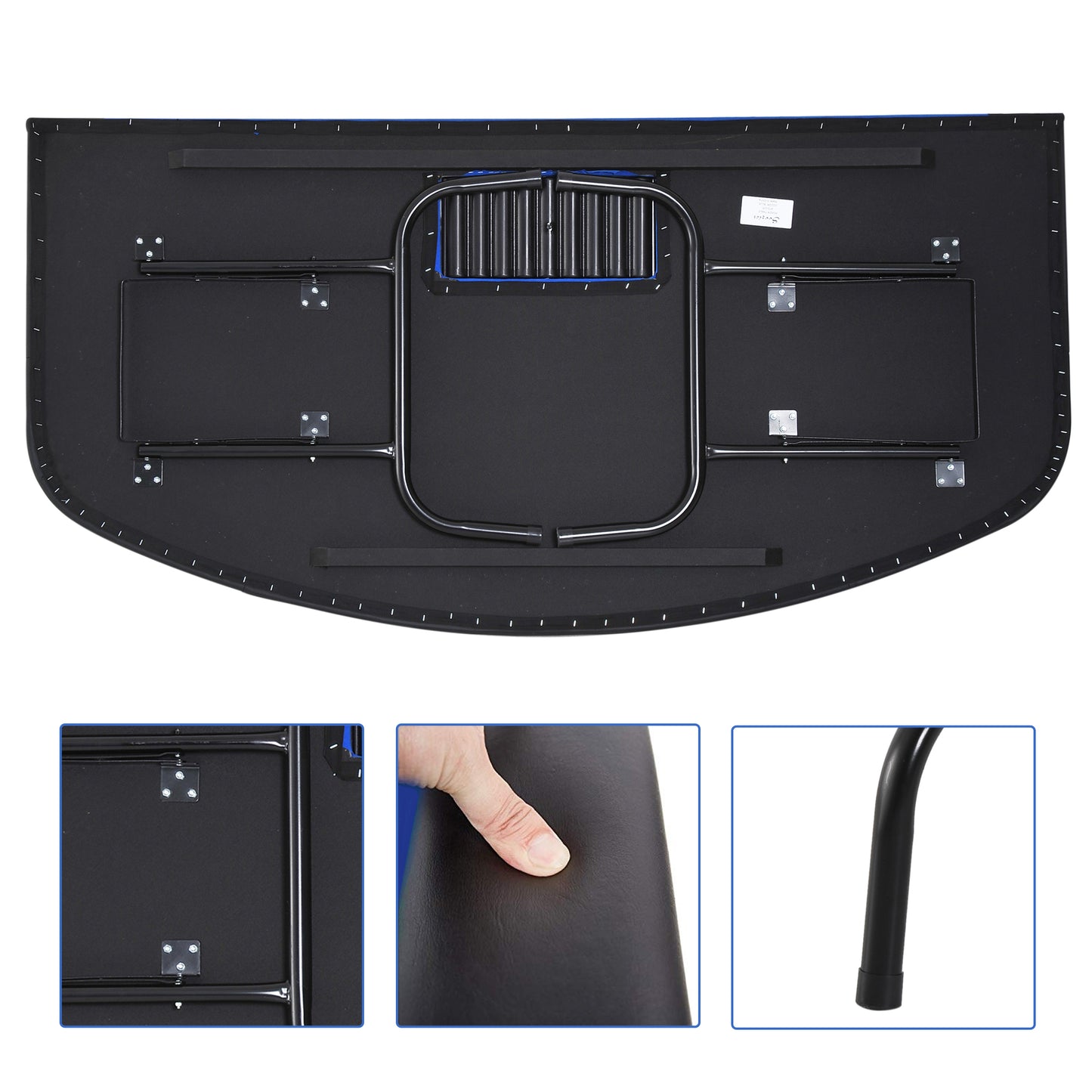Klappbarer Pokertisch „Casino Blue 7“