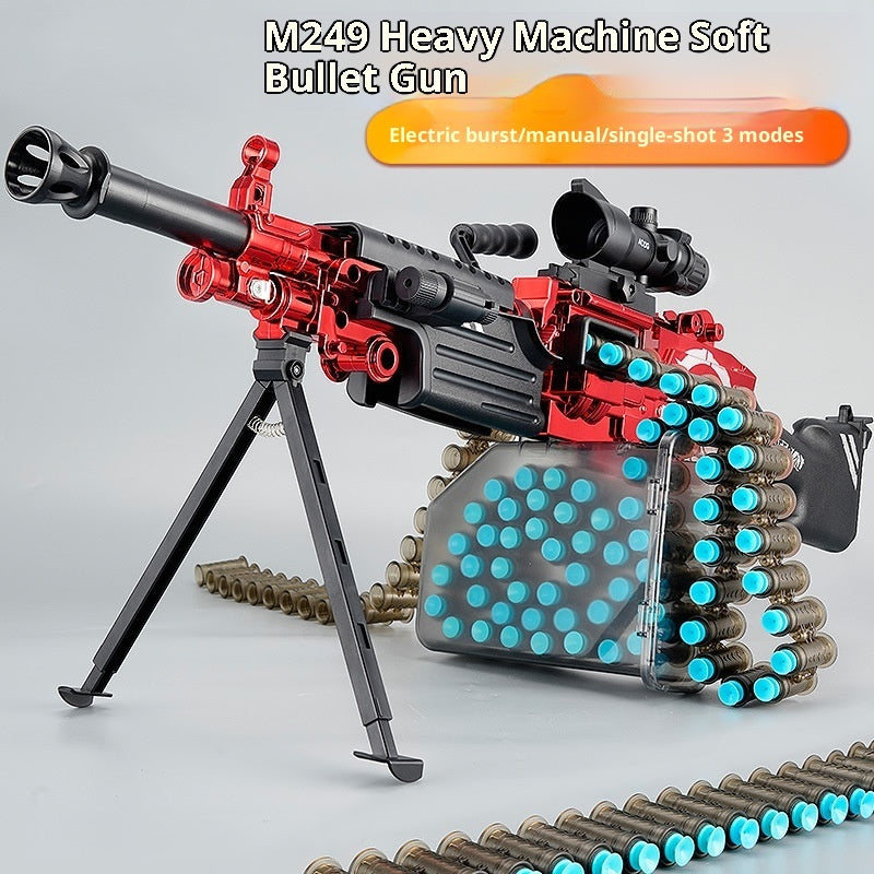 Elektrisches Spielzeug Maschinengewehr mit Soft Bullets, Zielfernrohr und automatischem Schussmodus für Actionspaß