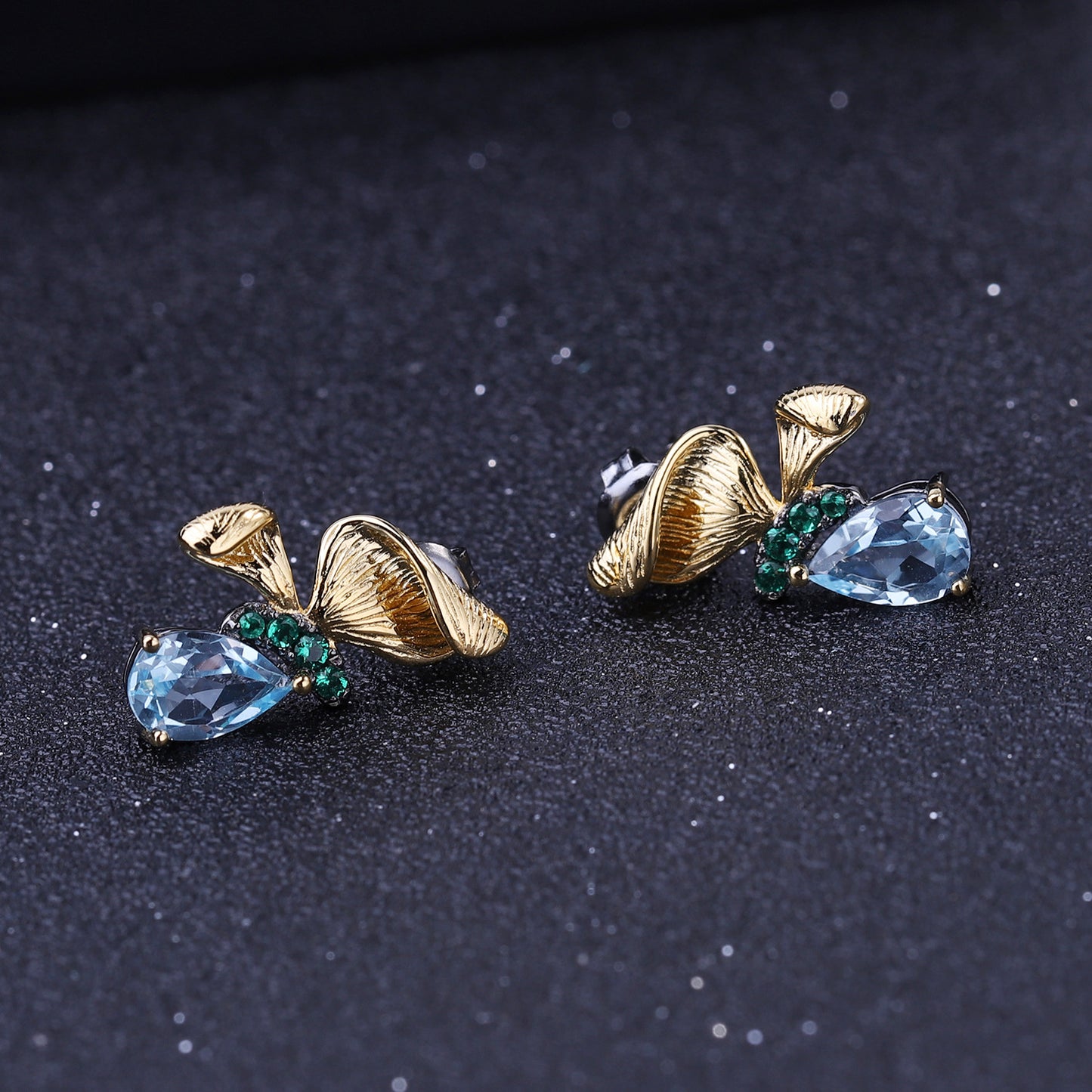 Ohrringe „Golden Bloom Topaz“