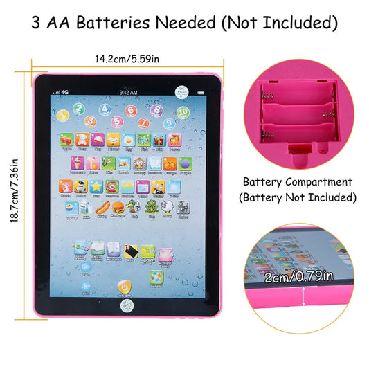 SmartKids Lernpad – Interaktives Kinder Tablet mit Musik & Lernspielen