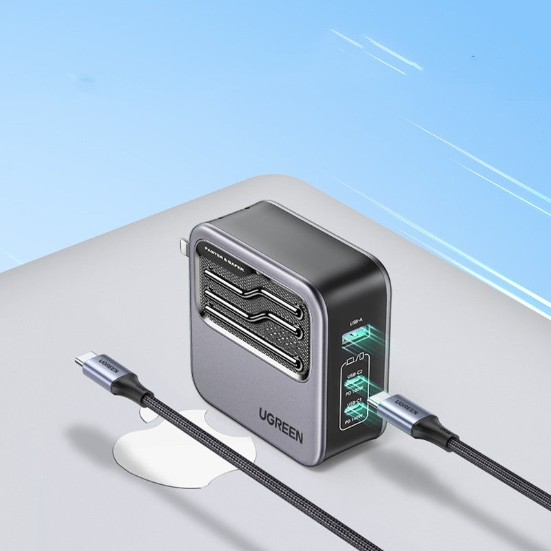 Power Hub Pro 100W – Kompaktes USB-C Schnellladegerät mit Multi-Port