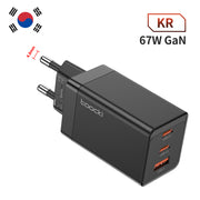 Schnellladegerät „Power Core 67W Pro“ – Kompakt, leistungsstark & vielseitig