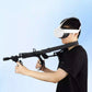 VR Gaming Headset mit Gewehr Controller für realistisches Virtual Reality Spielerlebnis und immersive Action Games