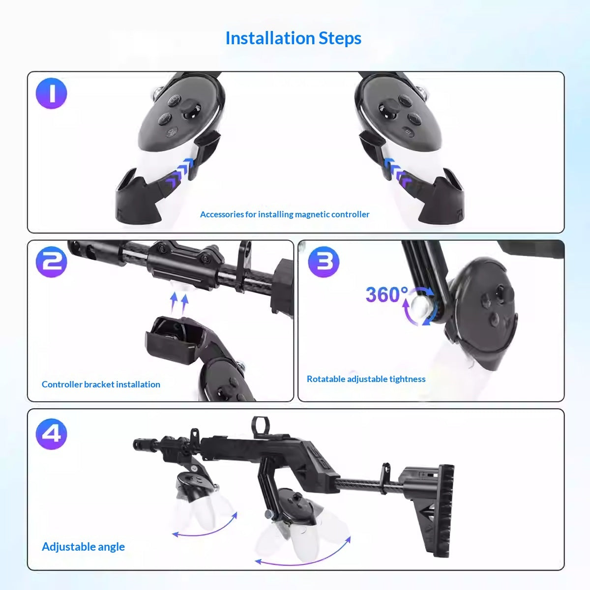 VR Action Grip Pro – Controller-Halterung für immersive Gaming-Erlebnisse