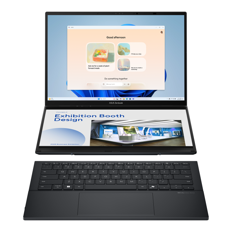 ASUS Zenbook DUO 14 3K OLED Touch mit Intel Core Ultra 9, 32 GB RAM und 2 TB SSD